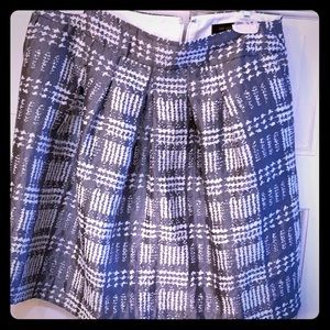 The Limited Gray and White Skirt